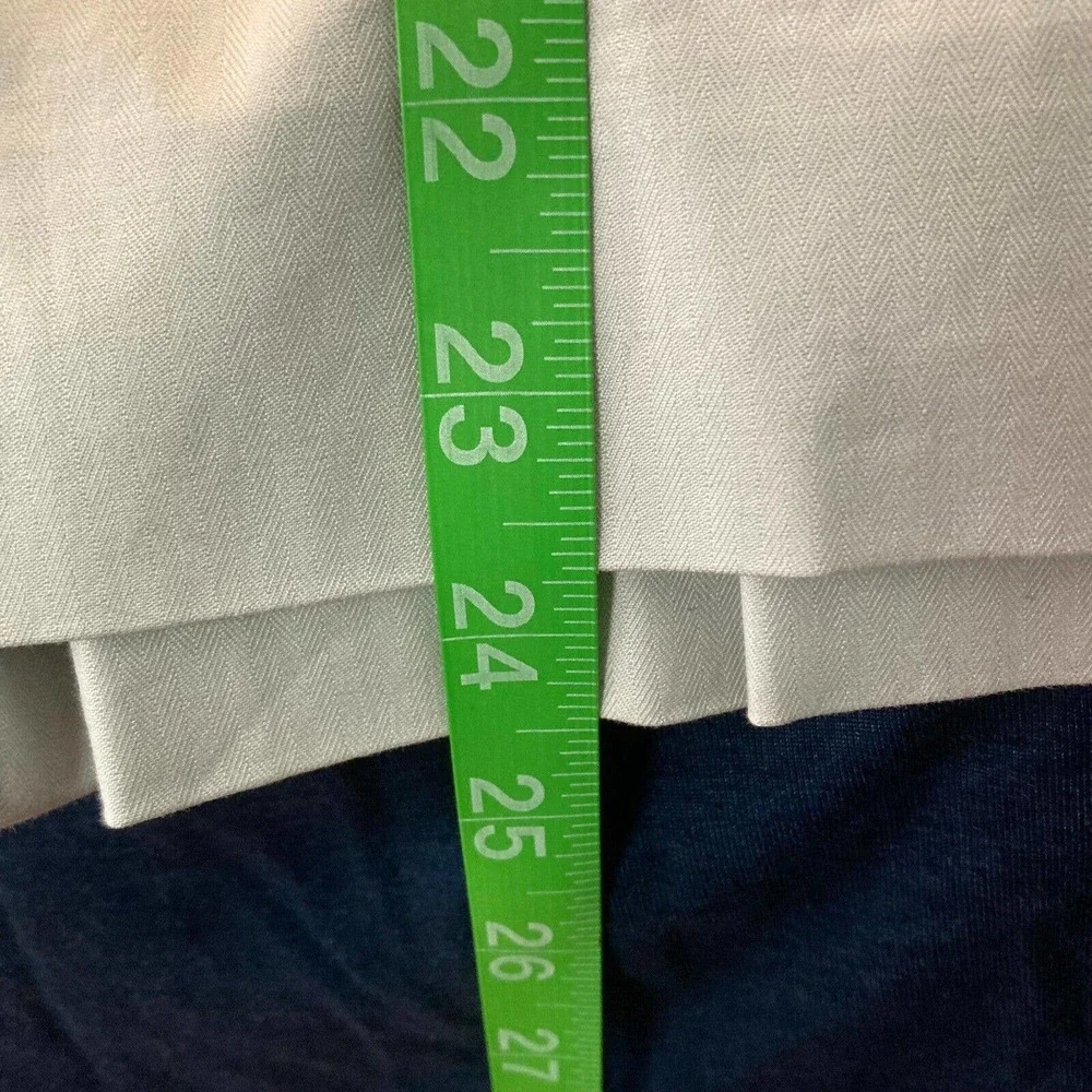 J. Crew‎ Skirt Womens Sz 8 Gray Cotton Stretch Twill Slit Back Pencil Lined
